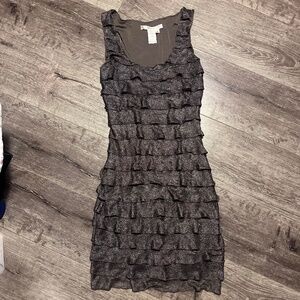 Brown Studio M ruffle mini dress